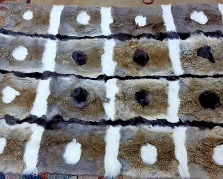 Real Rabbit Fur Rugs Luxury Fur Carpets