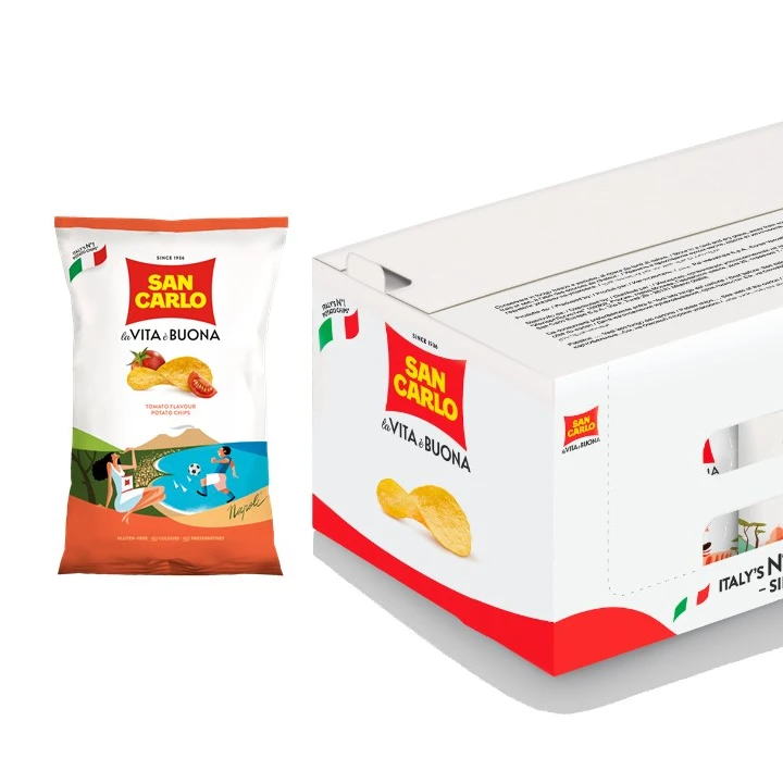 San Carlo tomato  potato chips gr 150 Italian premium quality