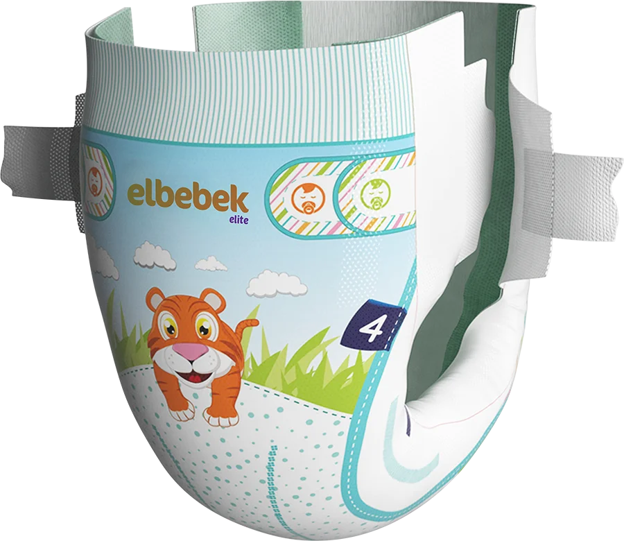 ELBEBEK Baby Diapers Maxi 32 Pieces Hot Sale Breathable Disposable Baby Diapers Quick Absorption Long Lasting Dryness Best Price