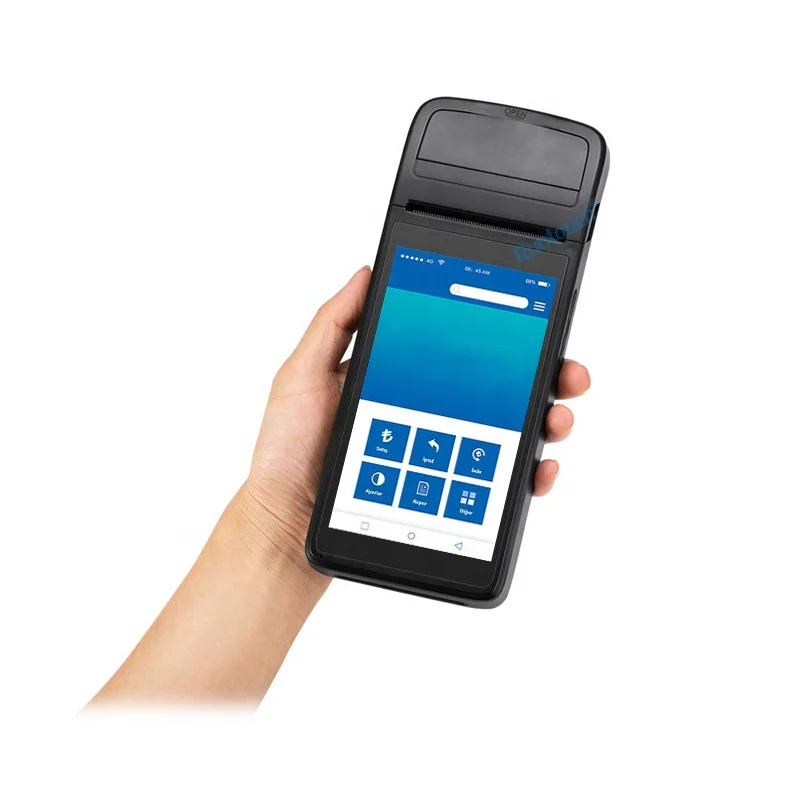 RunTouch RT8 Android os hand hold POS Computer with printer nfc 2g/3g/4g smart pos terminal machine
