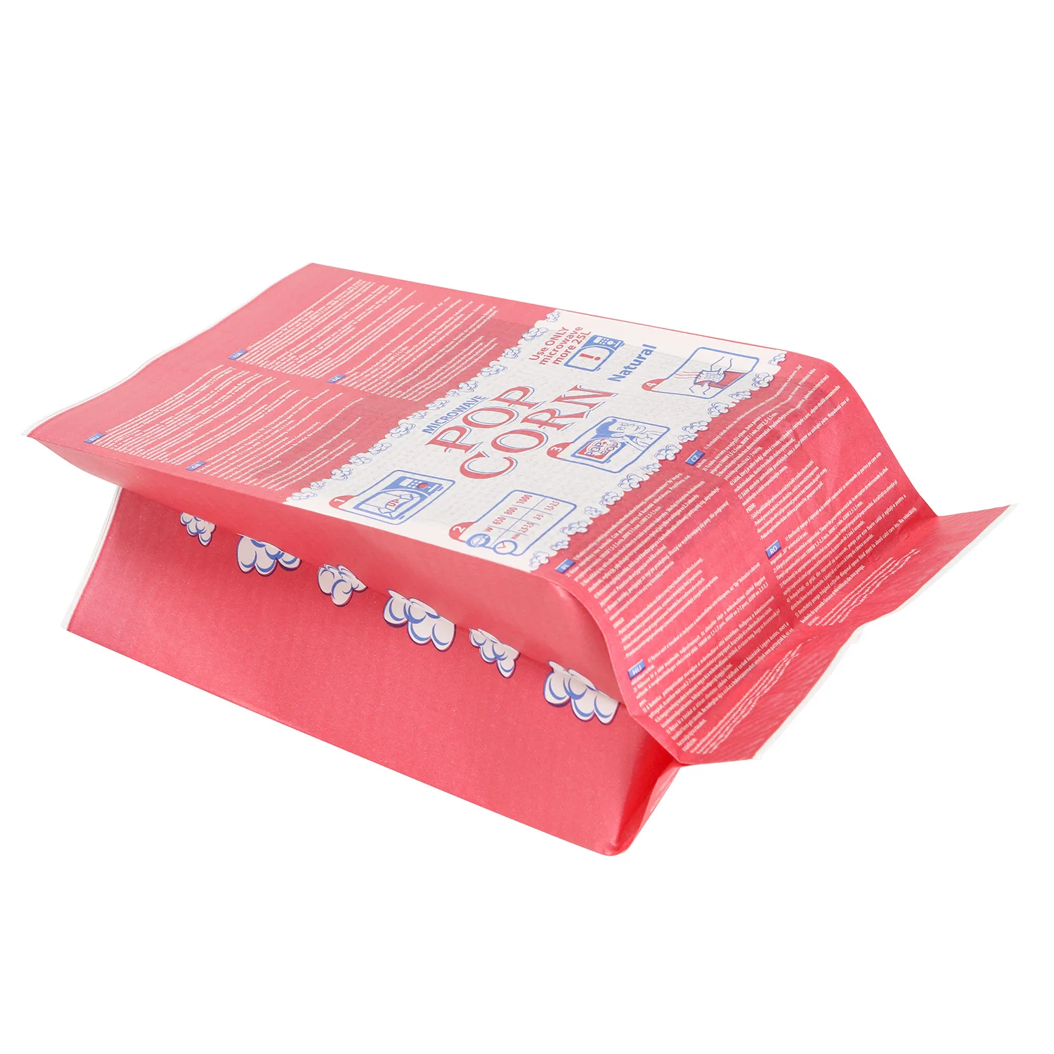 Высокое качество оптовая продажа складывающаяся герметичная пленка для пищевых продуктов с отражающей пленкой пакет приготовления попкорна в микроволновой печи