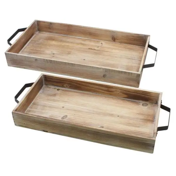Wholesale cheapest with high quality wooden serving tray for hotel from Vietnam