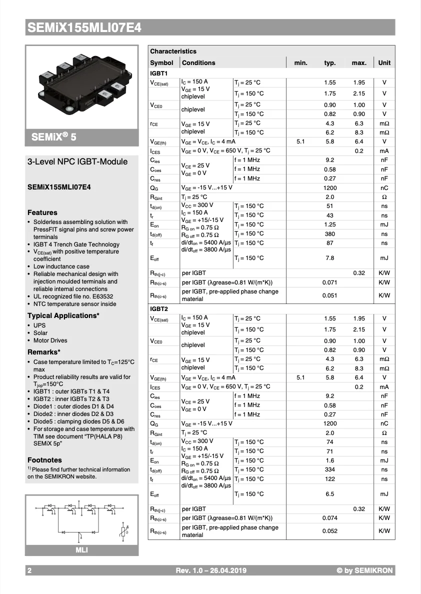 Good Quaity Original And certified SEMiX155MLI07E4 From Germany Solar Lights Outdoor Motion Sensor
