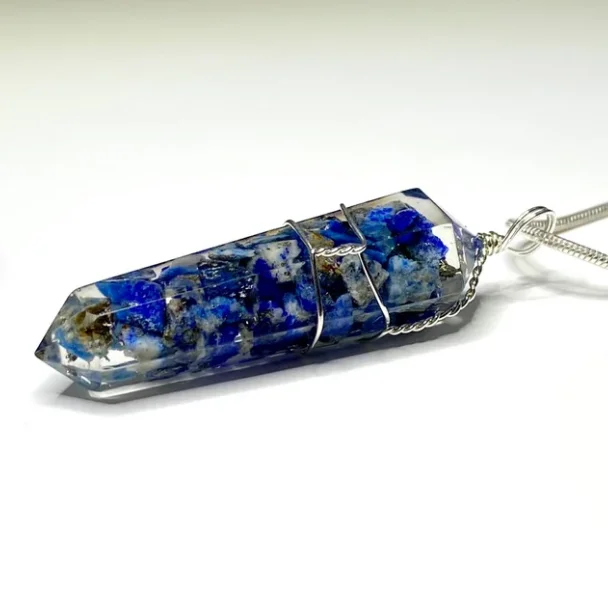 Оптовая продажа кулон из лазурита оргонита ожерелье подвеска ювелирные изделия мощный с кристаллами