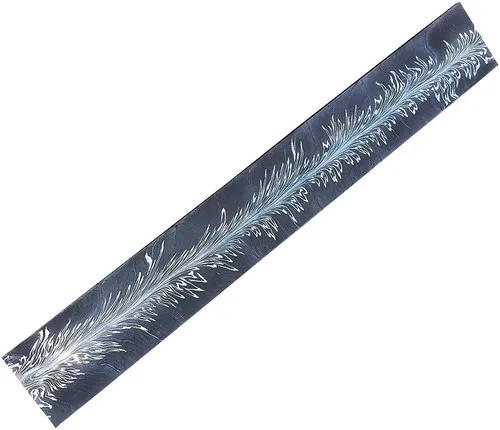 Damascus Steel Feather Pattern Billet Bar For Knife Making Handmade Feather Pattern Steel Blade Handle
