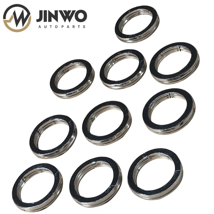 Jinwo 10PC Motorcycle Exhaust Pipe Header Gasket For Motorbike Vintage Motocross