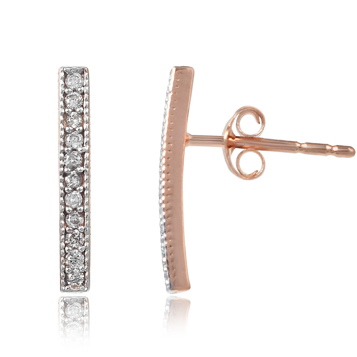 Серьги-гвоздики с золотым покрытием 925 в этническом стиле