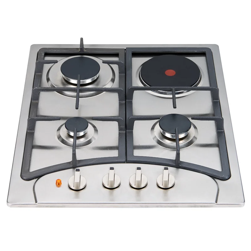 Электрическая плита из нержавеющей стали по заводской цене, Встроенная газовая плита, 4 горелки