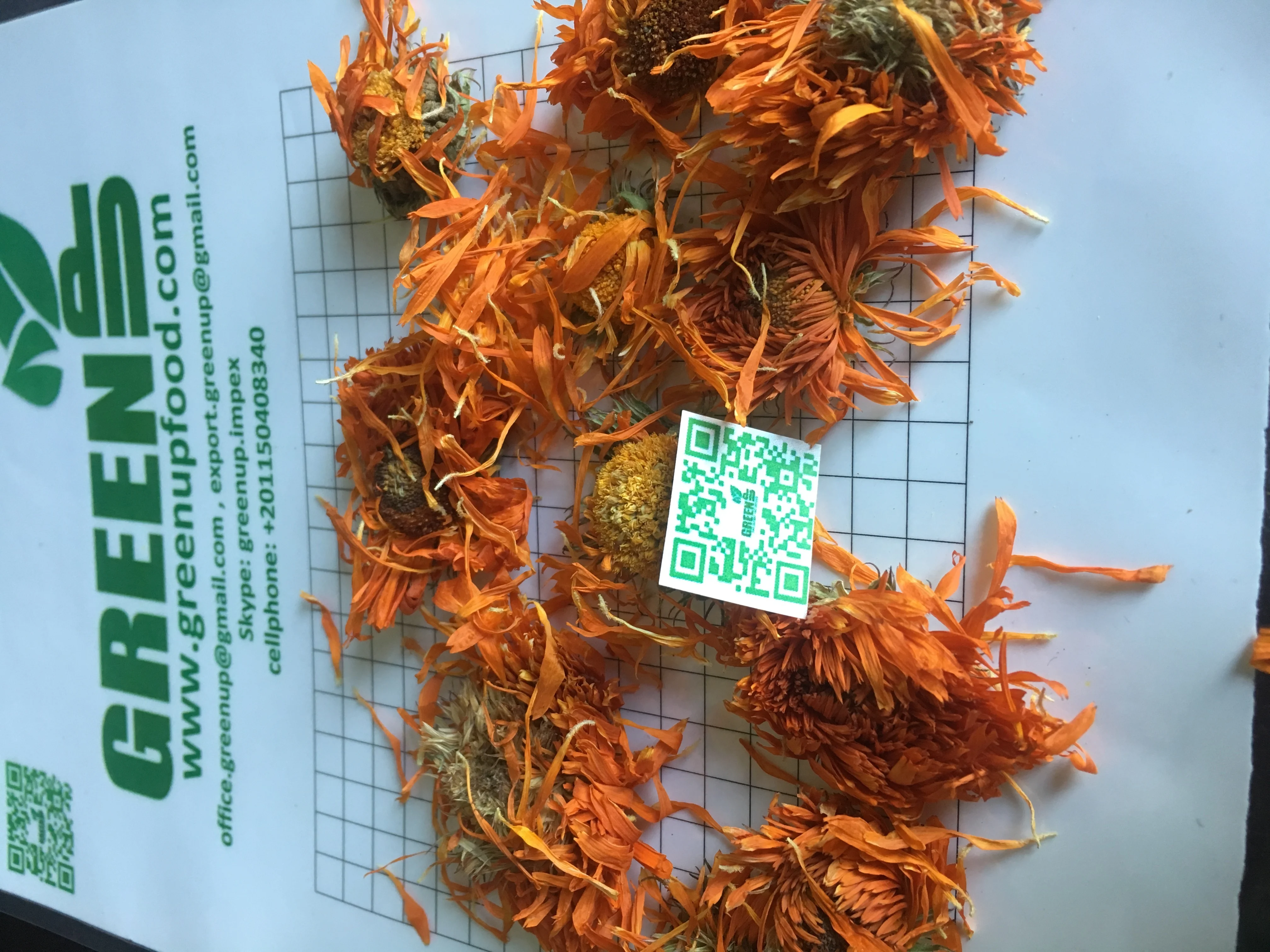 calendula flowers marigold flowers orange color no empty involucre rich petals high quality no stem no impurities no admixture
