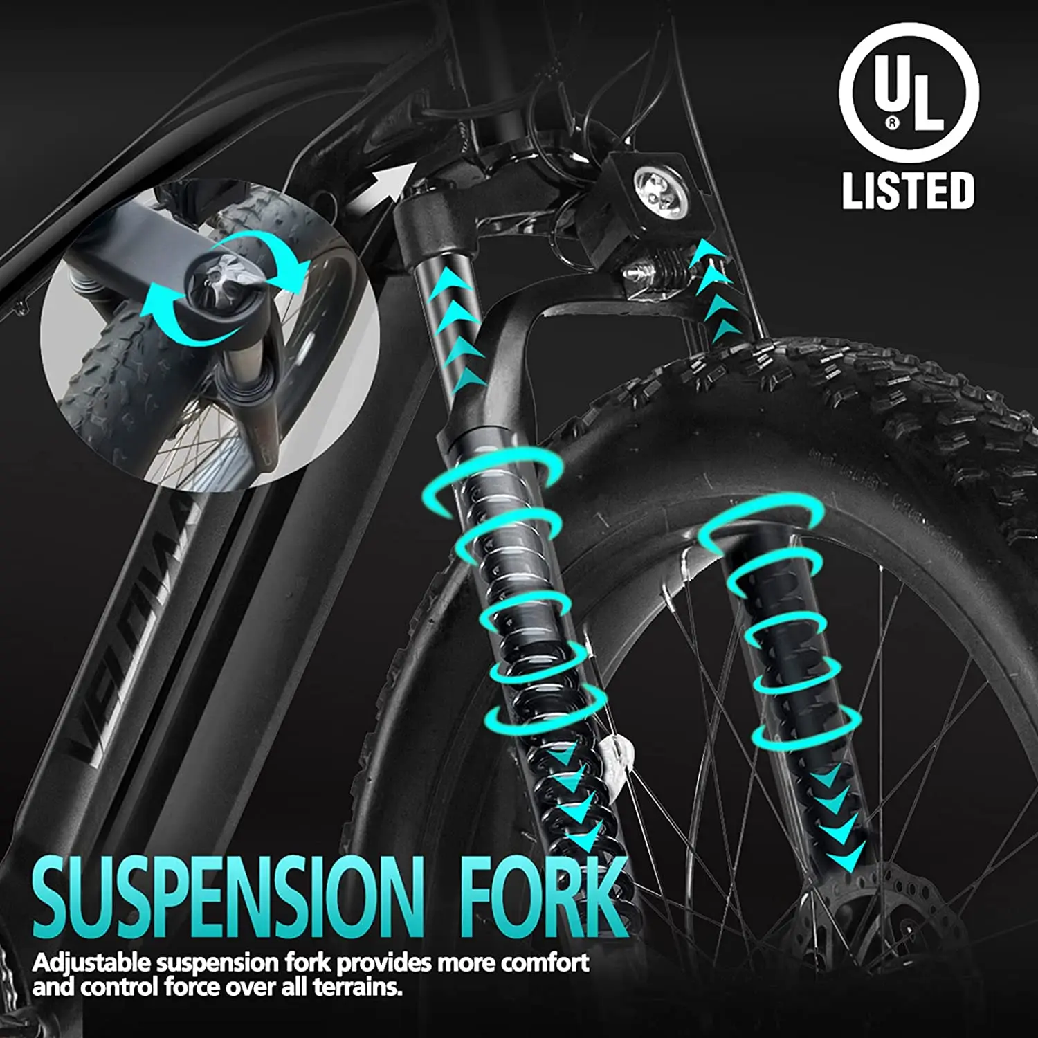 30% OFF US Free Ship Door to Door Velowave 750W 48V 16Ah Electric Bicycle Removable 26' Fat Tire 25M Ebike