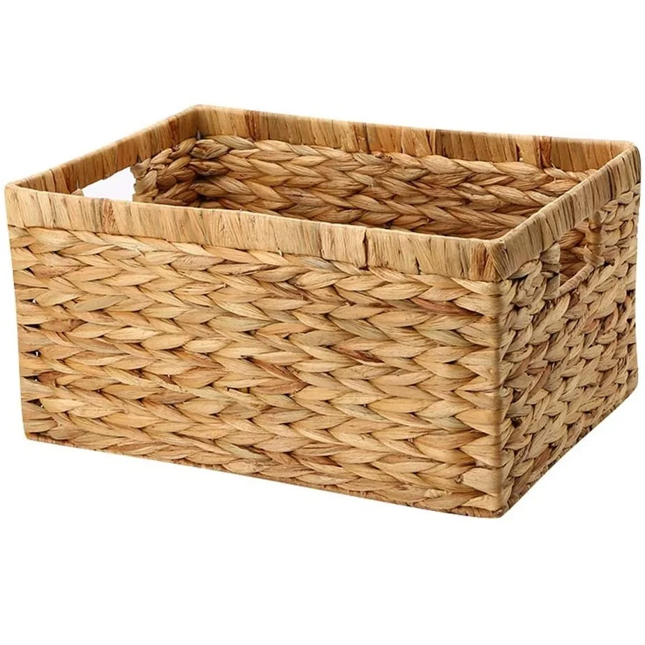 2021 Vietbay ремесла ручной работы гиацинт для хранения ящики и корзины тканые плетеные мешки белья