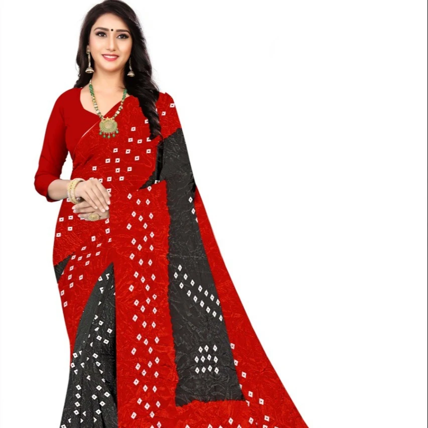 Attractive saree party wear ladies women wholesale low price best silk sari blouse sari
