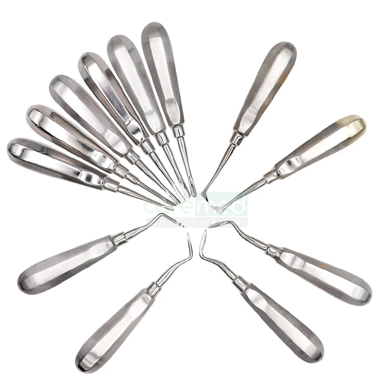  Стоматологический Лифт из нержавеющей стали стоматологические инструменты изогнутый корневой лифт прямой стоматологический лабораторный оборудование | Инструменты Caremed