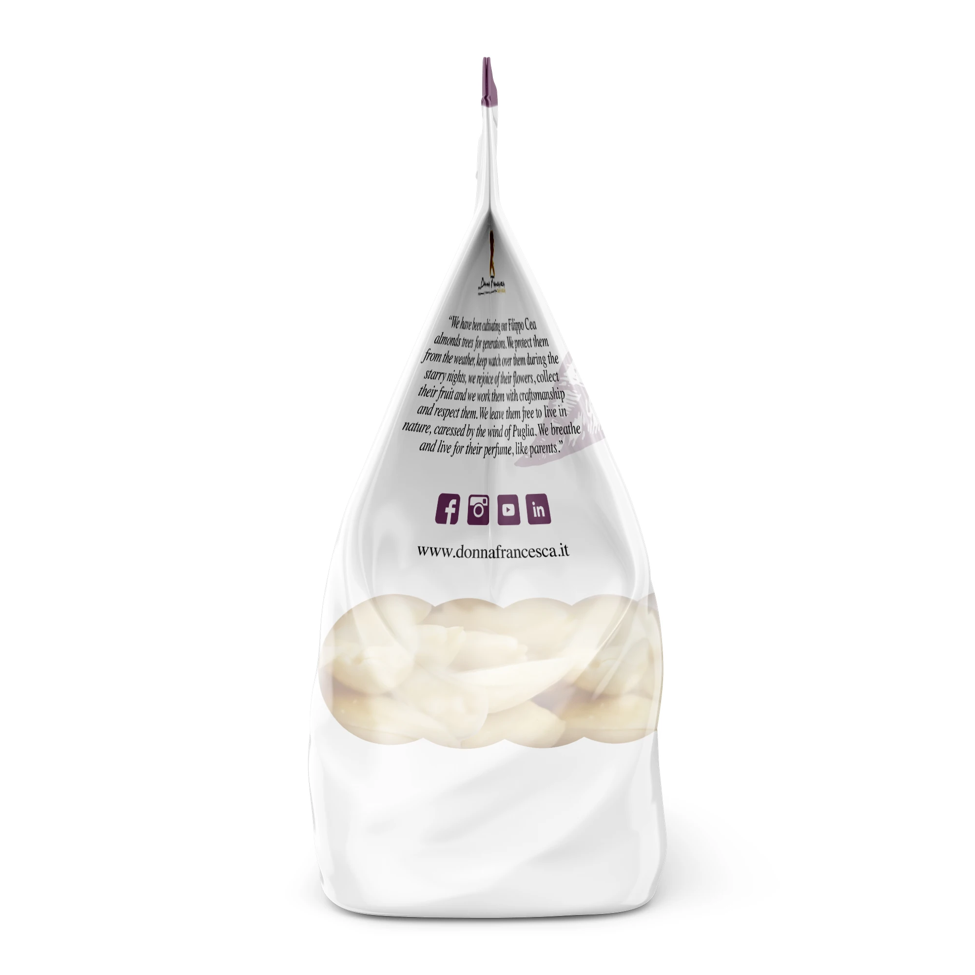 Italian Whole hand blanched almond 80 g Premium Quality - Healthy Food - Short Supply Chain - Made in Italy