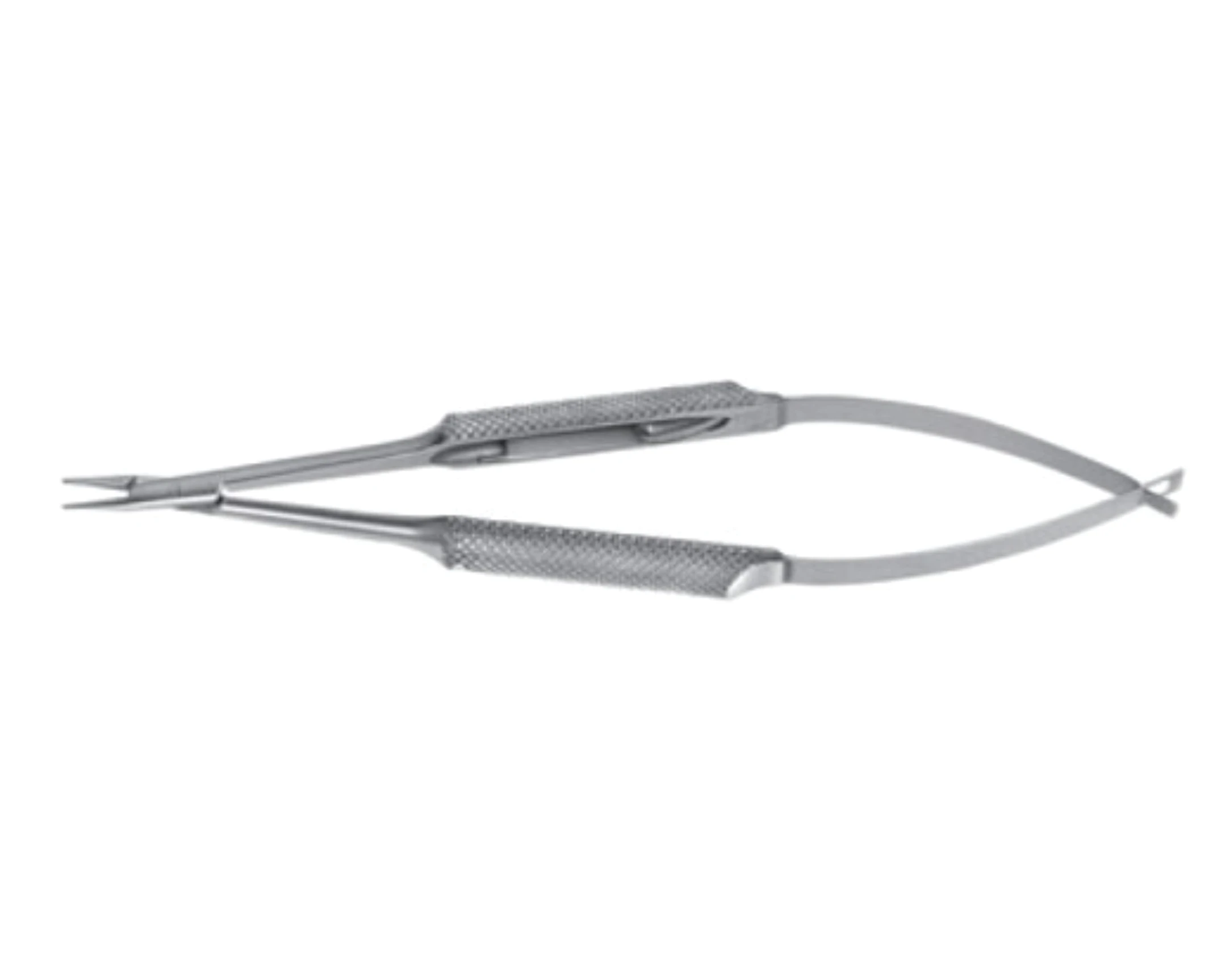 Castroviejo Set of 2 Pcs Straight Lock Stainless Steel Needle Holders Extra Delicate Jaws Manual CE Approved