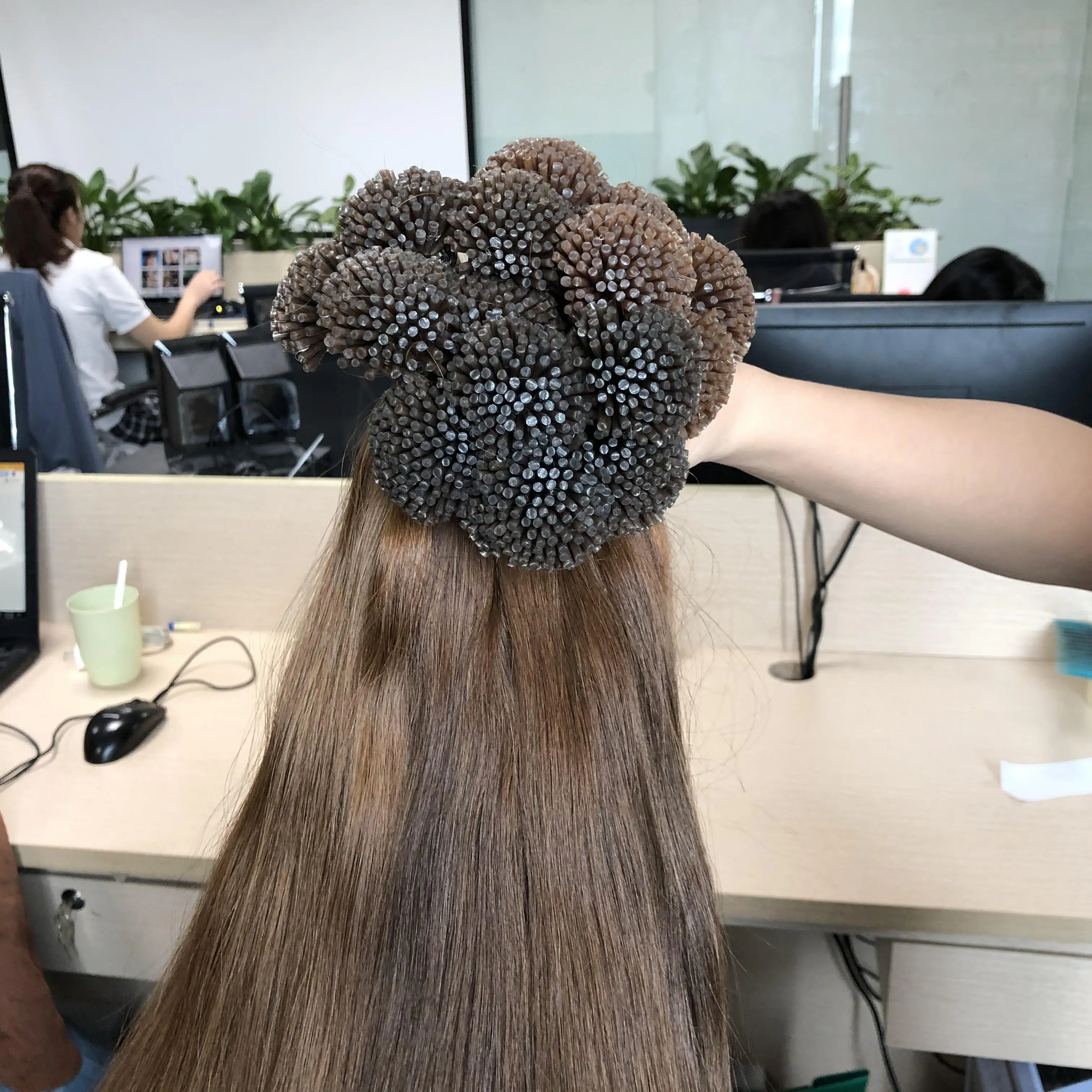 Кератиновые волосы для наращивания, кератиновые волосы 100%, оптовая цена, вьетнамские волосы