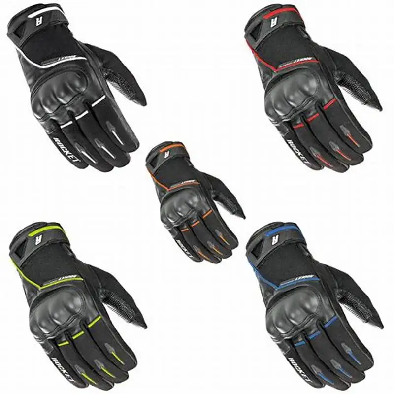 BMX Motorbike Gloves Winter Leather Protection MX Racing Gloves Touch screen capable finger and thumb