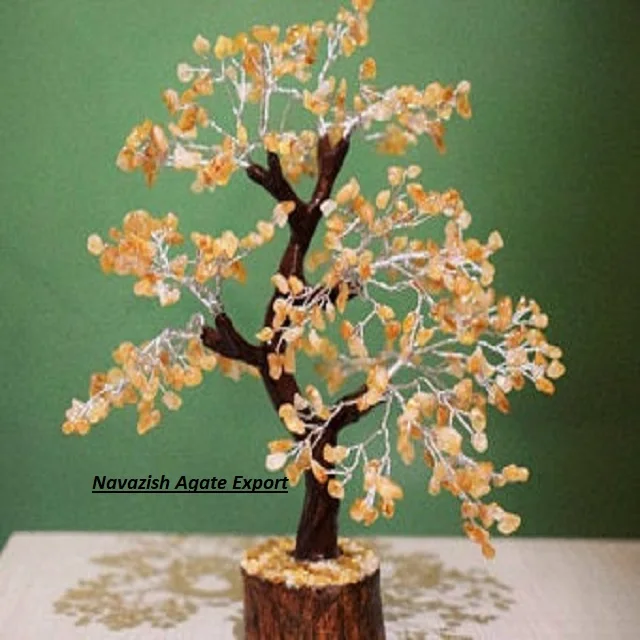 Удивительная желтая краска драгоценные камни чипсы дерево оптовая продажа агатное Дерево купить онлайн от Navazish Агат экспорт