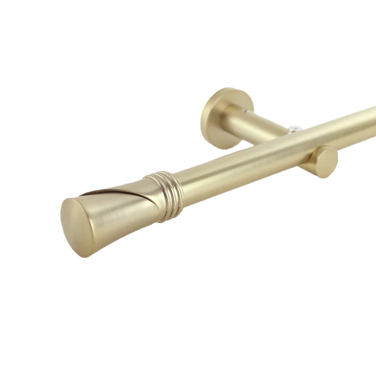 Steel Aluminum 16/19mm Curtain Rod Set Curtain Poles