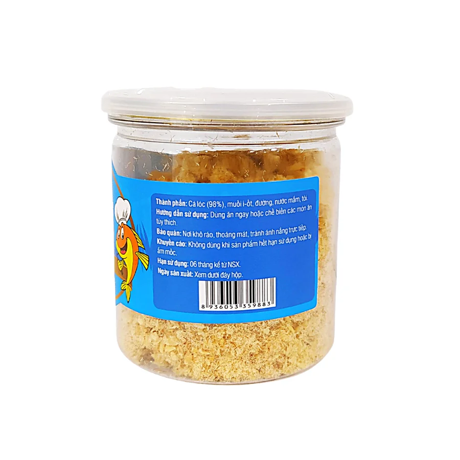 Snakehead Fish Floss/Rousong Salted Snakehead Fish 80g jar Delicious Original Flavor For Fast Food