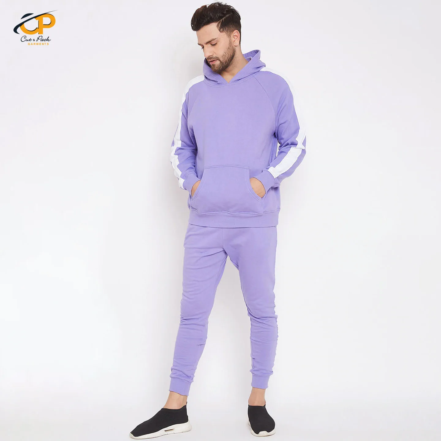 100% Polyester Zipper top jacket for Outdoor Casual Sport Slim Fit Polyester Track Suit Men Jogger Tracksuit With Own Design