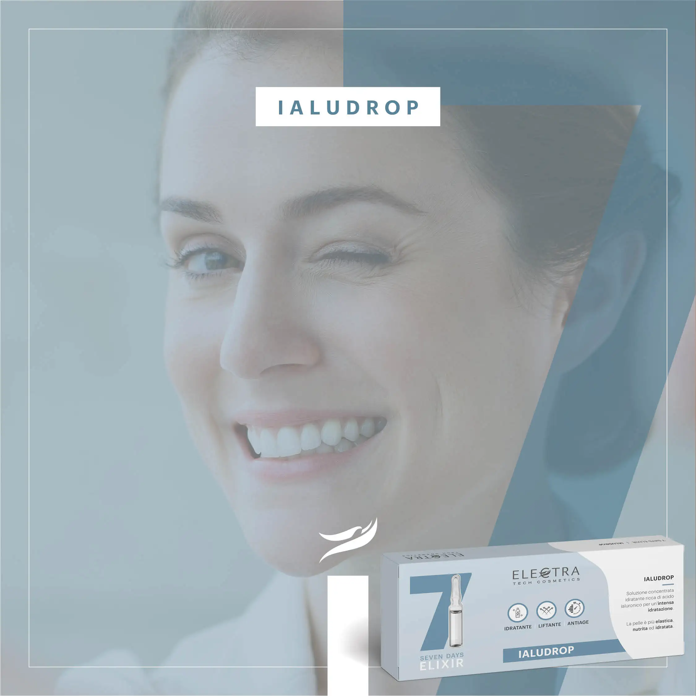 Electra Ialudrop Face Serum 7 Days Hydrating Lifting Antiaging homeuse Treatment 2ml vials