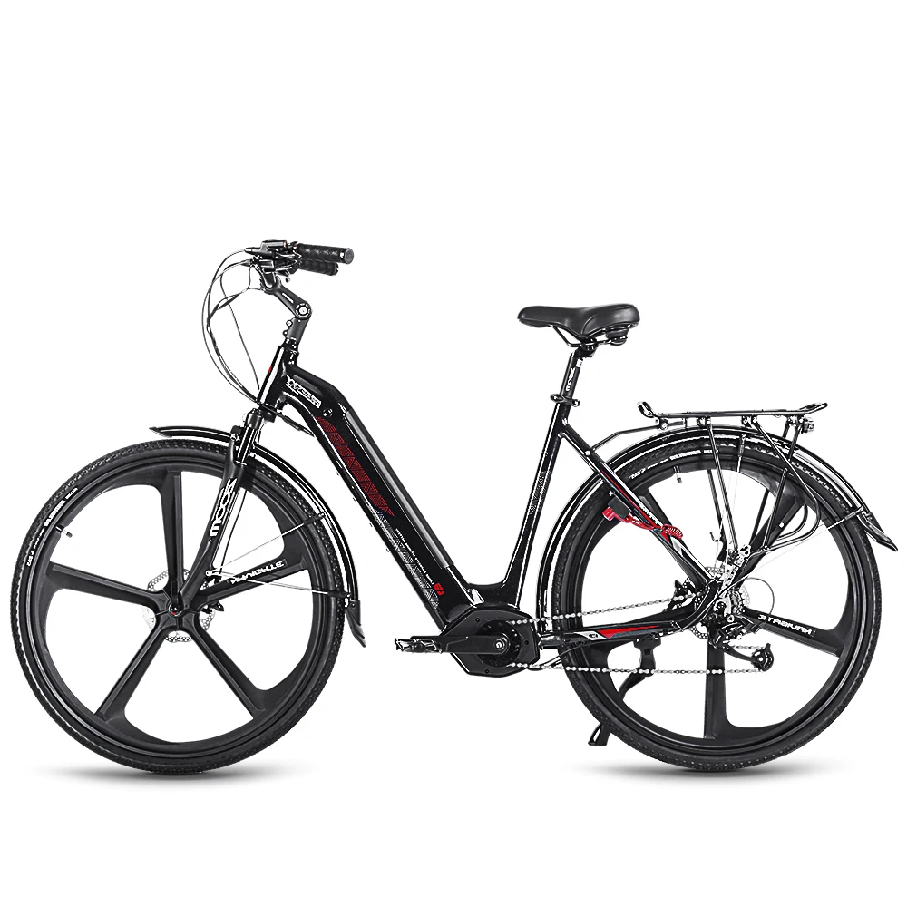 
New design 36v 250w central motor for electric bike with built-in battery saddle pad 