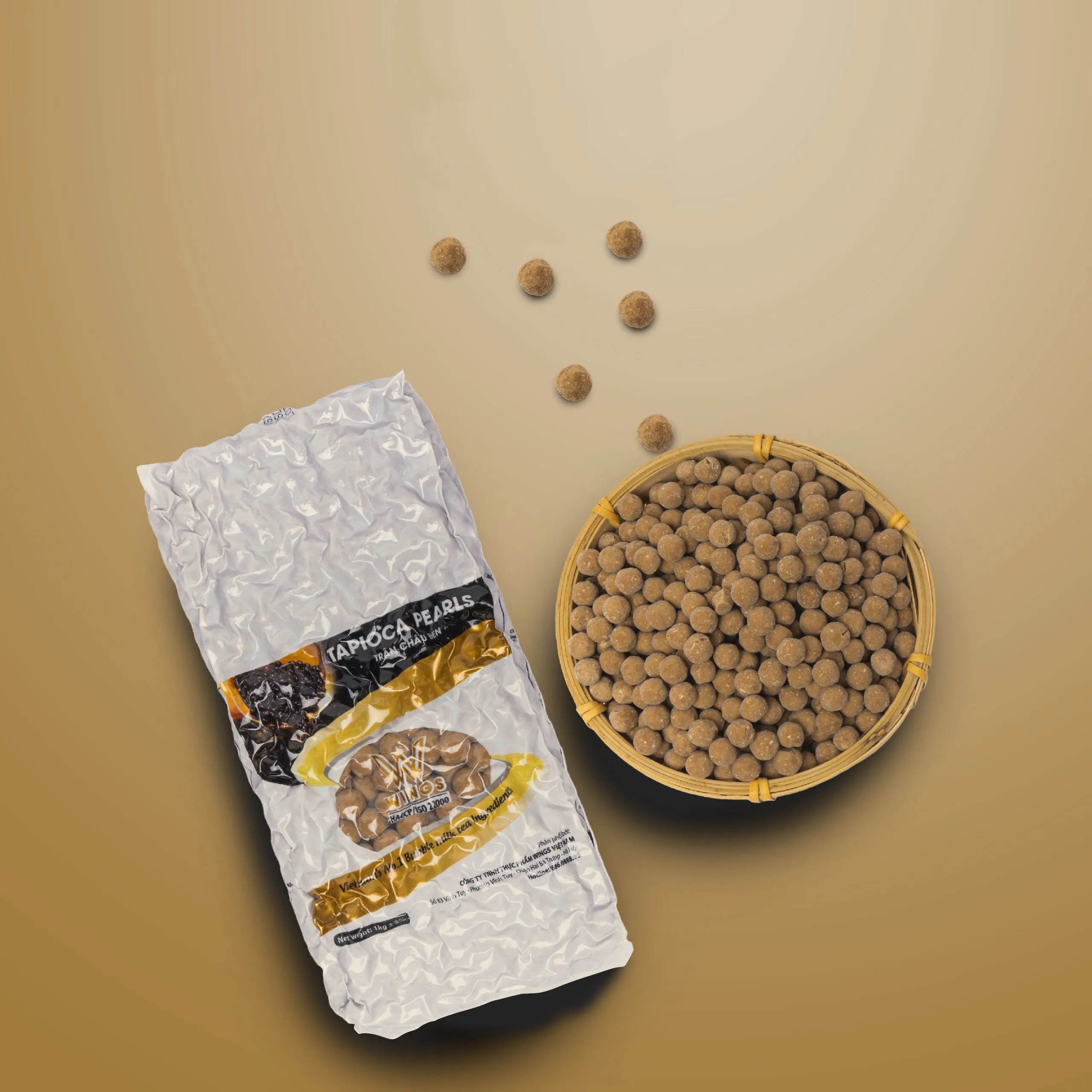 
 Tapioca Pearls Boba Milktea ingredients Easy cooking Made in Vietnam 20kg  