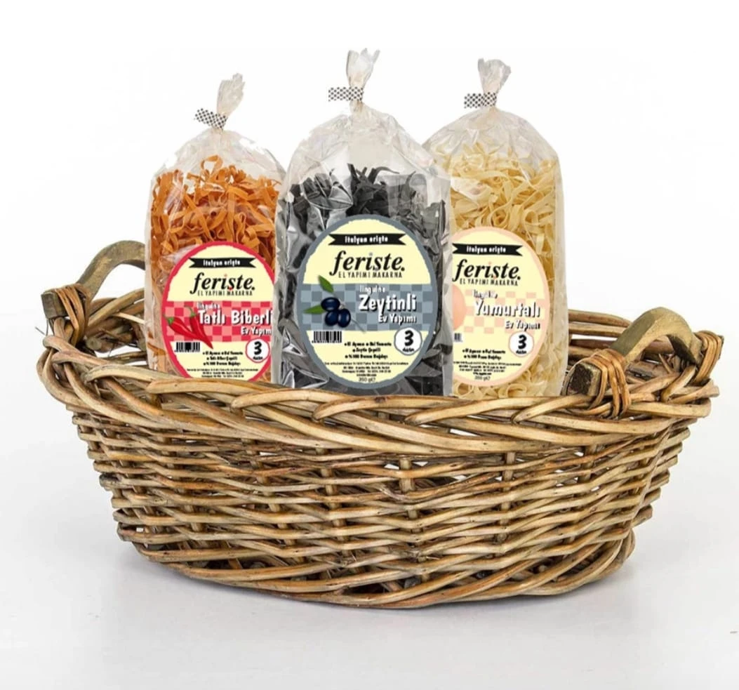 Brand New Wholesale 200gr Organic Durum Wheat Fettuccine Italian Pasta With Turmeric