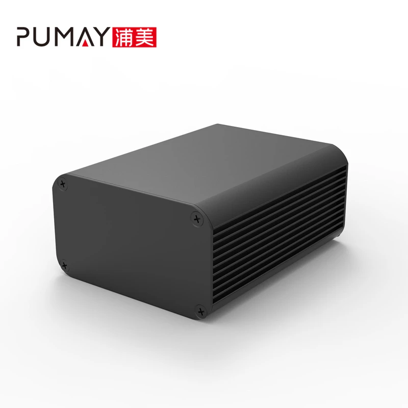
Pumay Aluminum 80*45-115 custom aluminum boxes black die cast enclosure metal battery box 