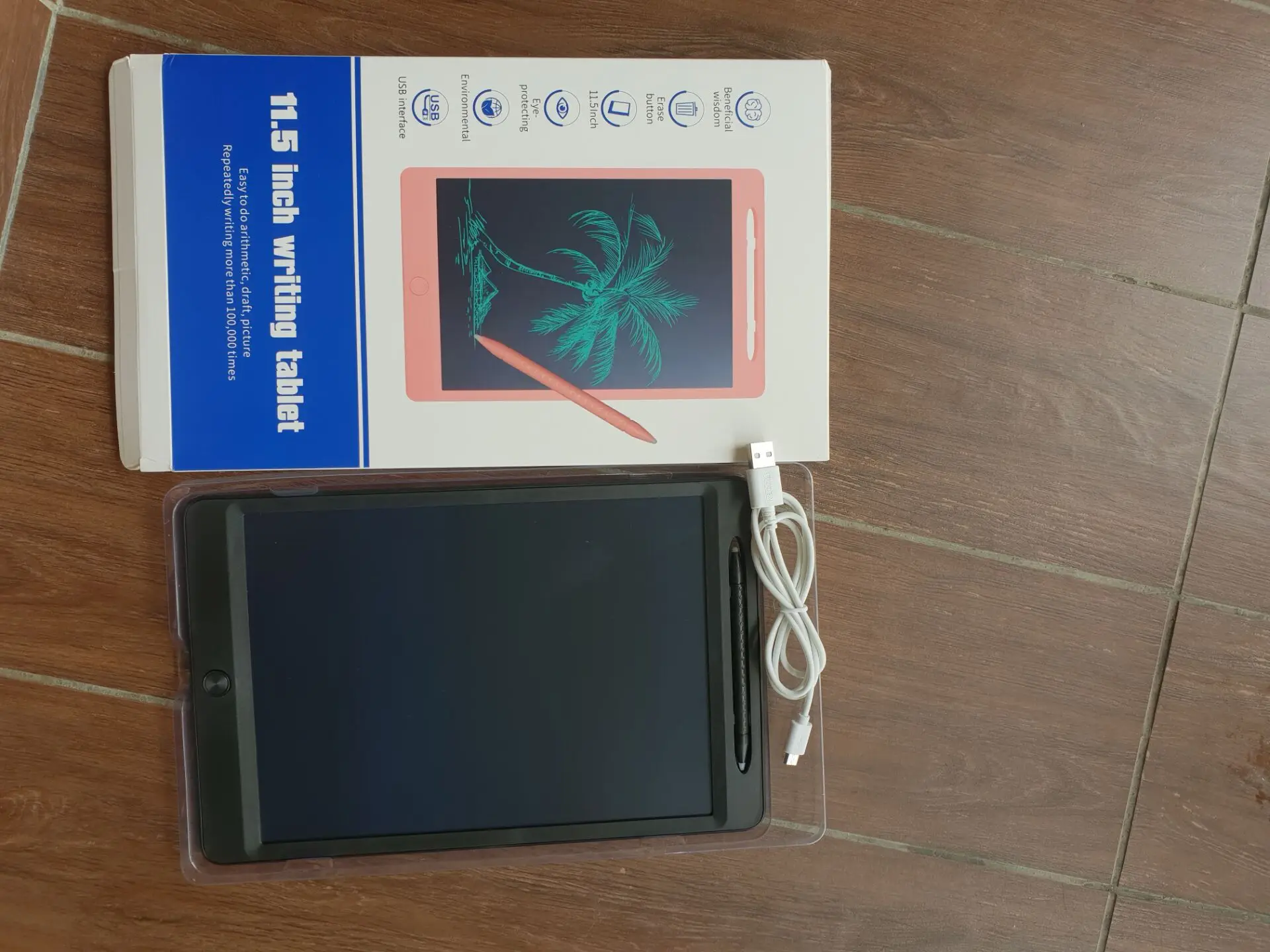 11,5 дюймовый планшет для письма с USB зарядкой, безбумажный планшет для детей