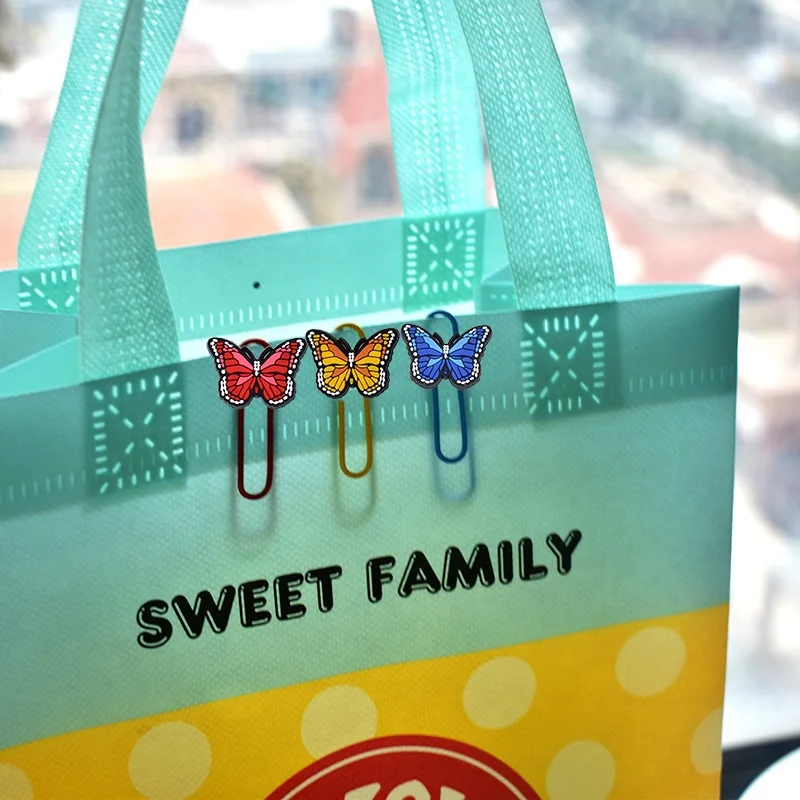 In  Stock Soft PVC Metal Bookmarks Funny live Creative Lovely Animal Plant Cartoon Silicone Paper Clips for office and school