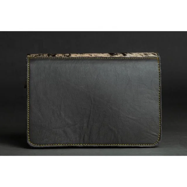 LW Handmade Leather New Style Genuine Fur Leather Cowhide Fur Handbag Shoulder Sling Bag For Women