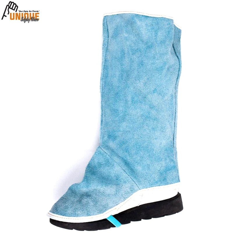 Высококачественная кожаная сварочная обувь длинная противопожарная защита для работы