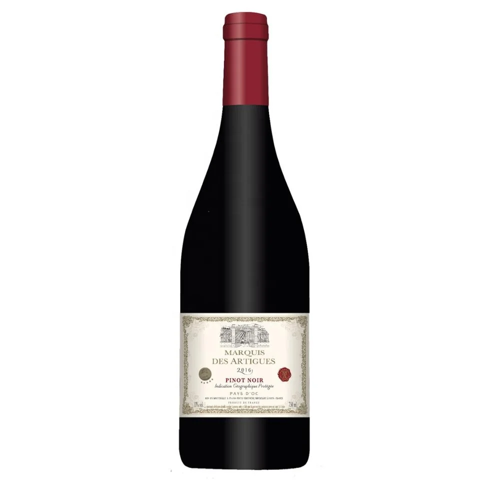 
 Высококачественное красное французское вино Marquis des Artigues Pinot Noir IGP pay d OC  