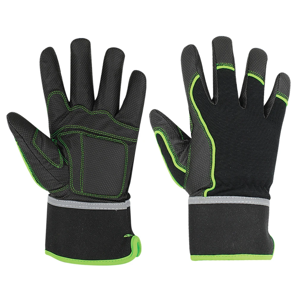 Work Gloves Shrink Resistant Improved Dexterity Tough Stretchable Excellent Grip Mechanic Gloves / Cut Resistant Mechanic Gloves