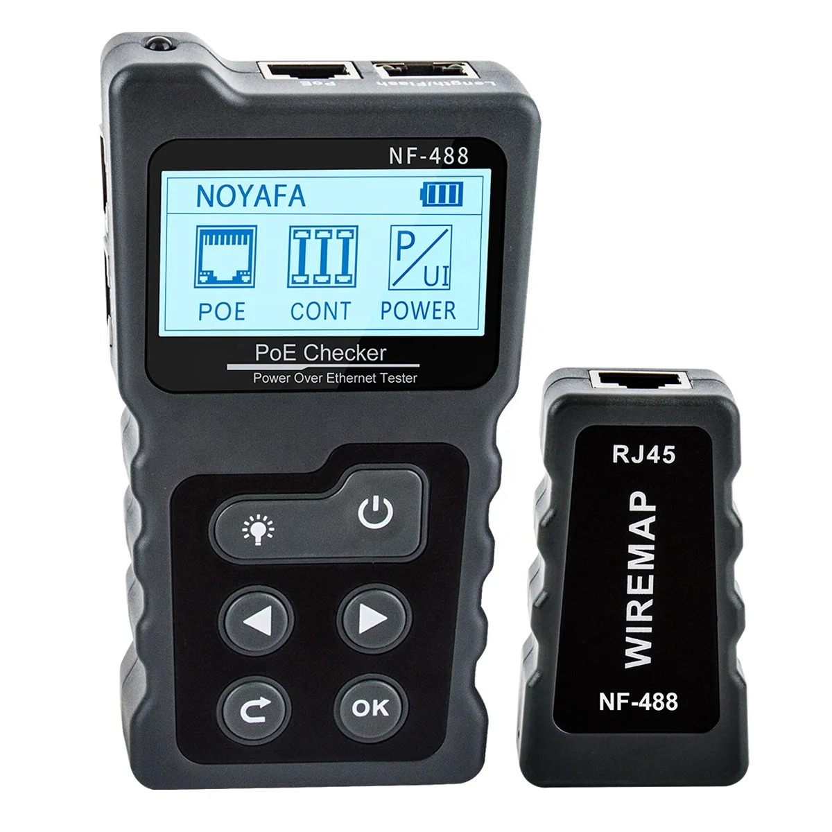 NF-488 NOYAFA PoE Voltage Current Detector NF-488 Cable Break Point Finder Tester with Remote