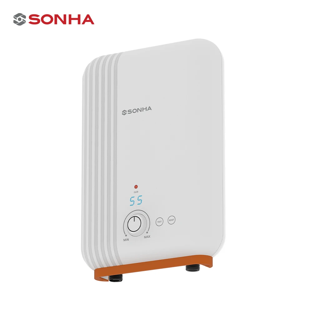 Competitive Price Geyser Tankless Electronic Hot Water Heater Shower Digital Display No Pump