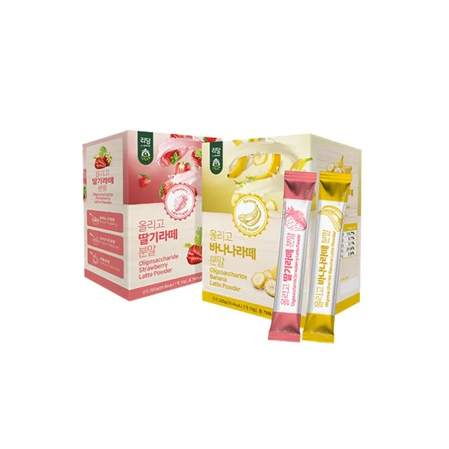 Лидер продаж банан клубника фрукты ароматы латте напиток порошок добавка Сделано в Корее