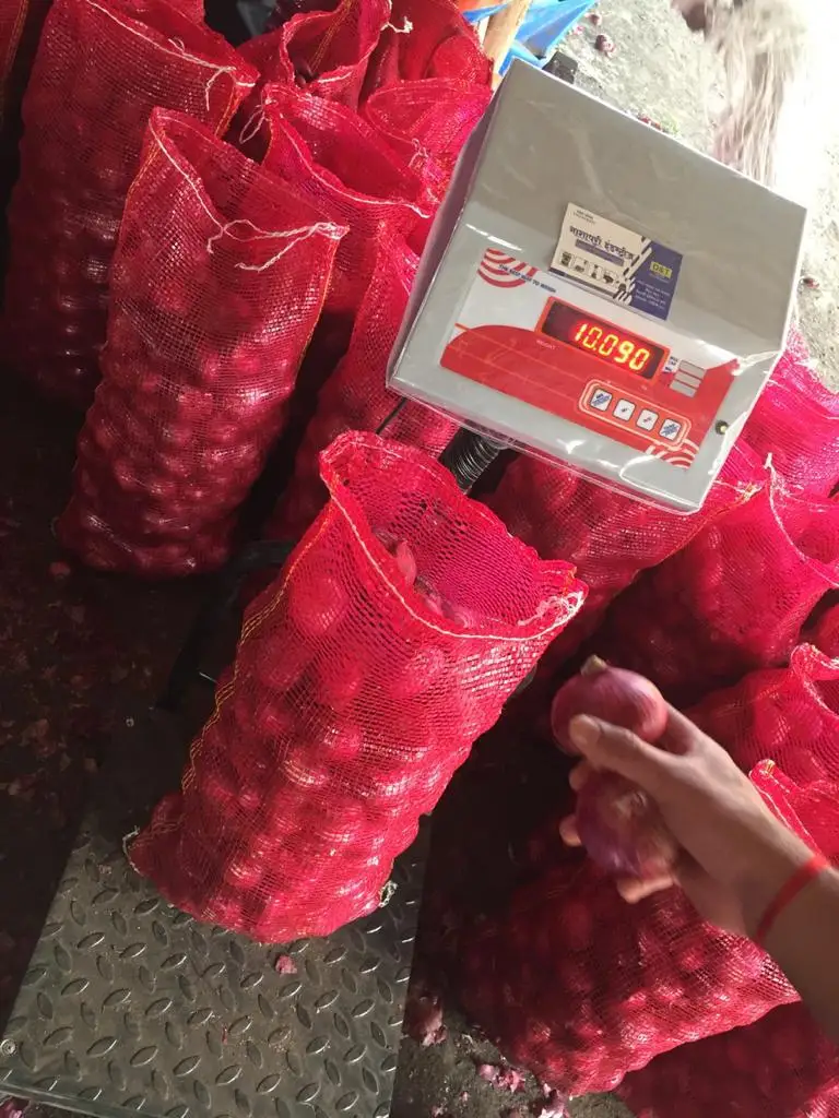  Свежий красный лук из