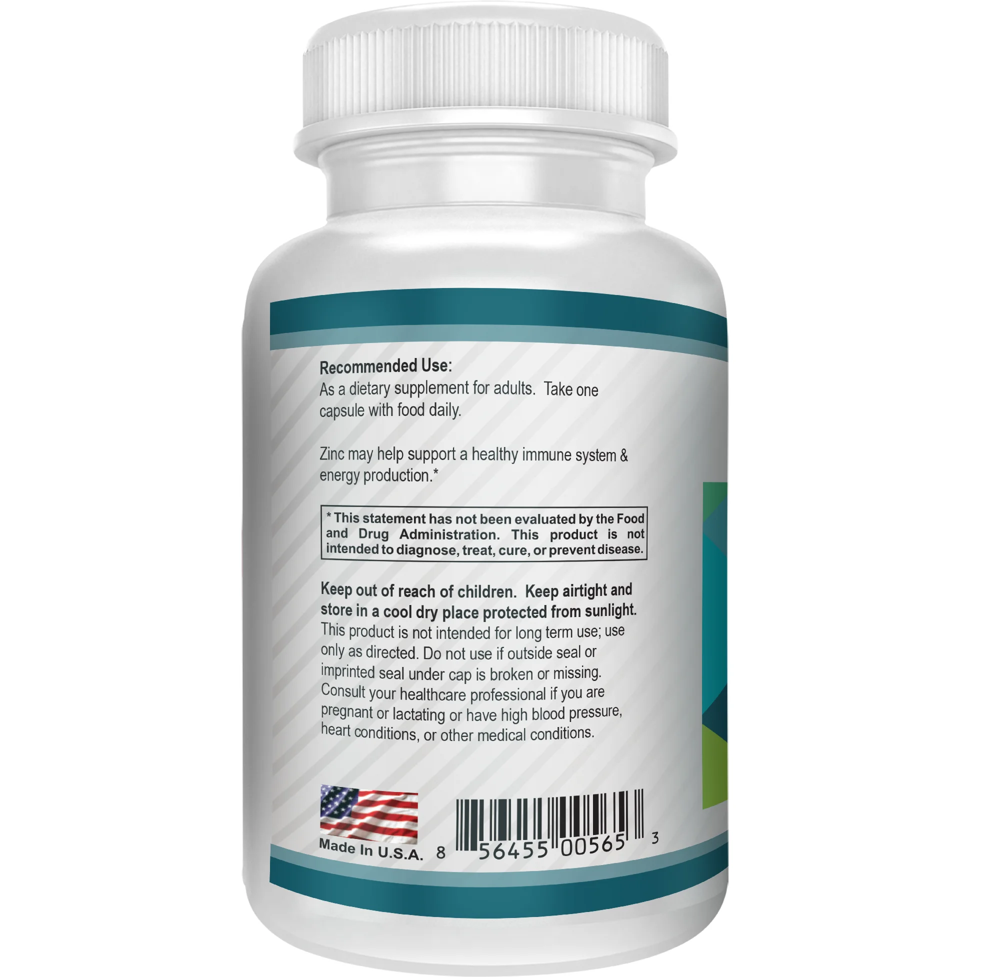 Improve Immune System, Boost Energy/Enhance Health and Beauty Skin Zinc Gluconate Powder Vitamin Made in USA Products Halah.