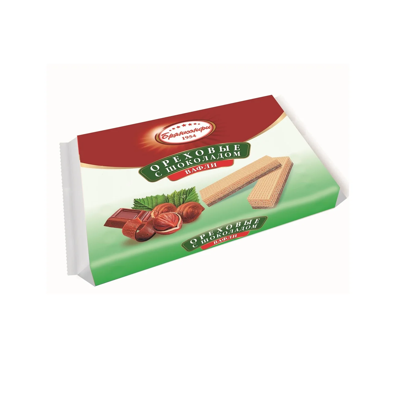 
Wholesale NUTS & CHOCOLATE Waffles Crispy Wafers Biscuits With Delicate Chocolate-Nut Filling 1/45 