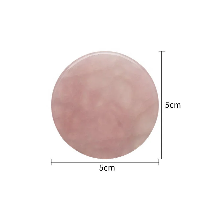Eyelash Extension Round Jade Stone Wholesale Eyelash Pink Glue Holder Jade Stone For Eyelash Extension