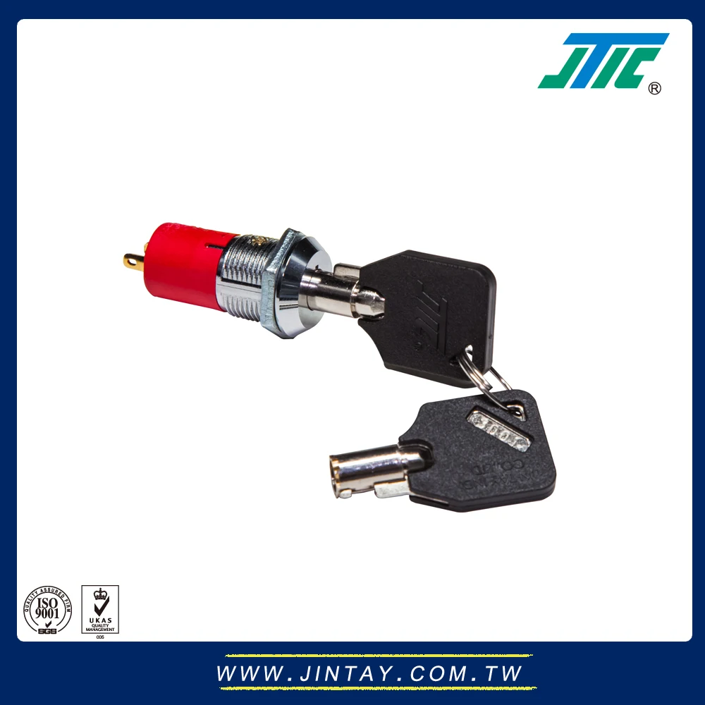 Metal Key Lock Switch Electric 2 Positions ON OFF