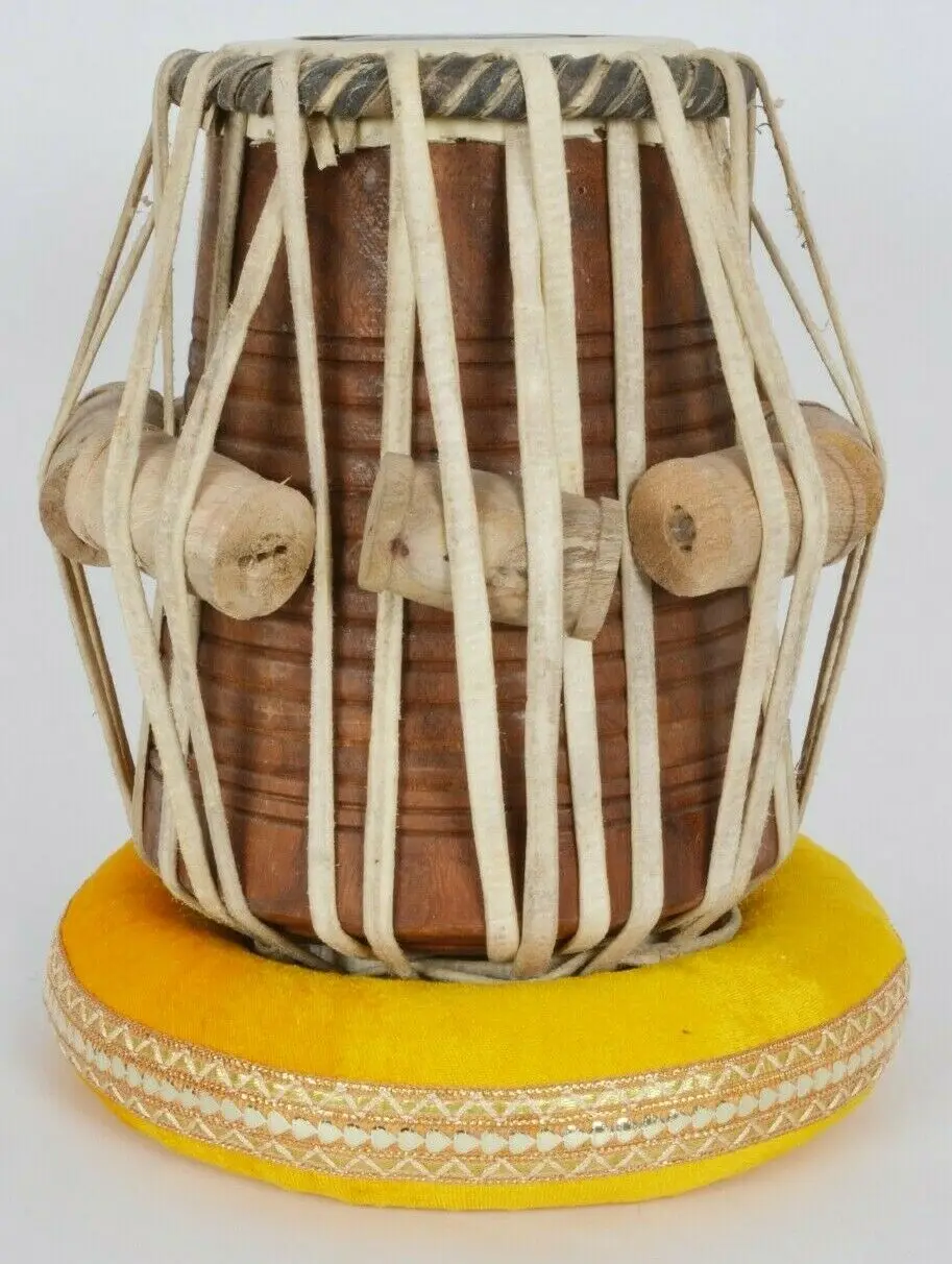 Indian Musical Instrument Professional High Quality Brass 3D Print Tabla Set With Bag
