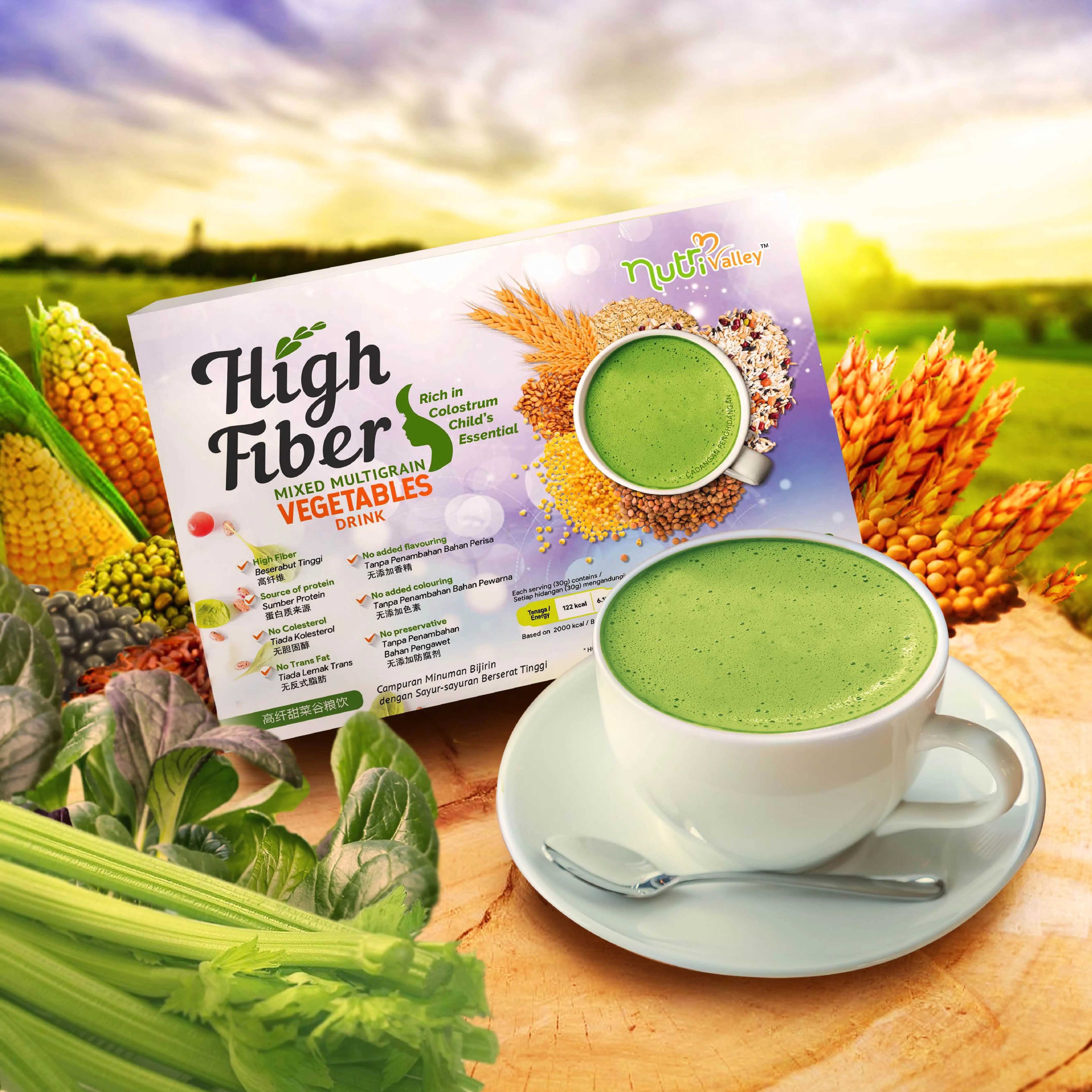 3 in 1 Cereal Mix Vegetable Nutritious Multigrain with Vegetables Mix