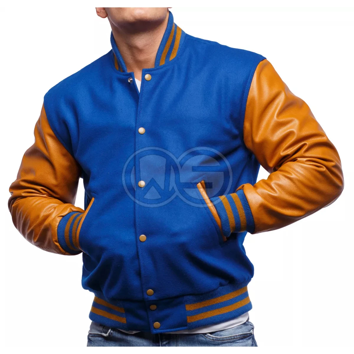 Latest Fashion Football Jackets Wholesale Custom College Letterman Baseball Jacket Black Wool Old Gold Leather Varsity Jackets