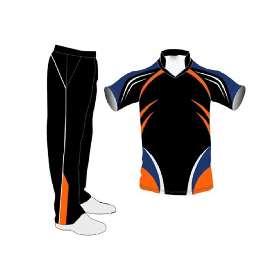Hot Selling Best Design Customized Logo Printing Team Sports Wear Cricket Uniform In Different Colors