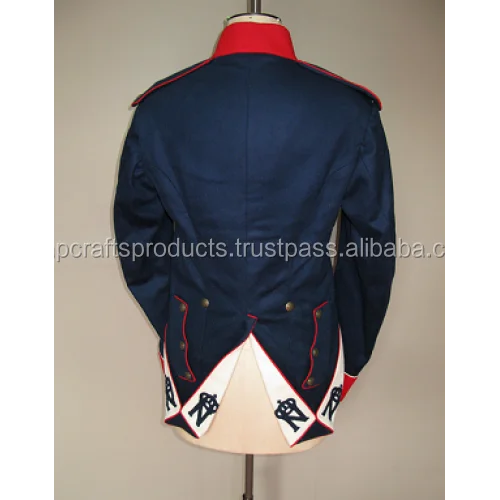 2024 Wholesale Winter Customs Requirement Logo Clothing 100% Woolen Fabric Napoleonic Coats