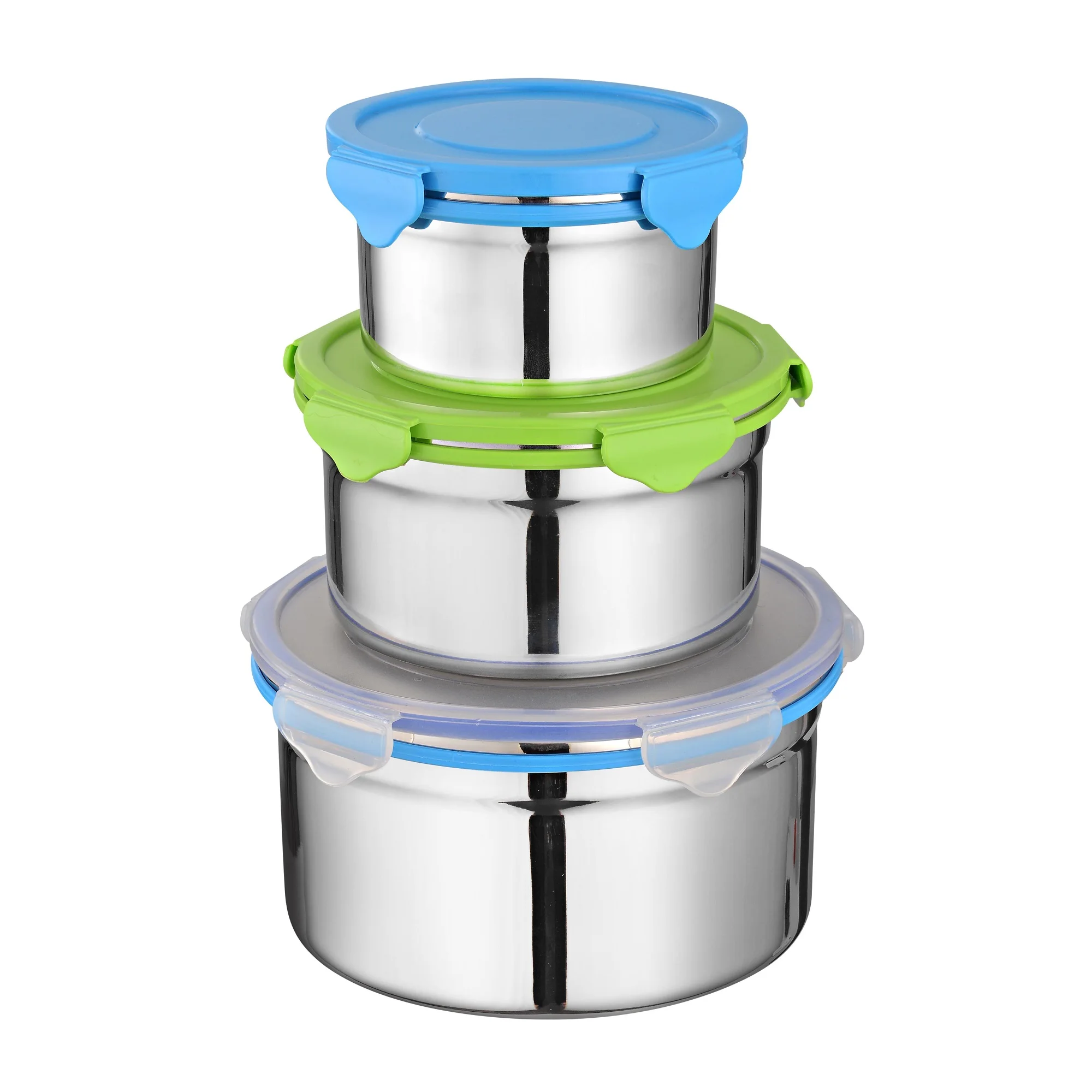 Cheap Colorful Stainless Steel Set Salad Bowl Nested Bowl Cake Mixing Bowls Silicone With Lid Food Container